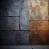 Dark Gray and Brown Concrete Wall Texture Background photo