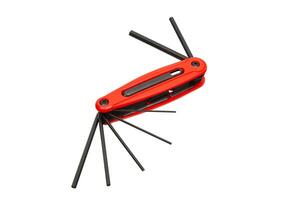 Red multi-size Allen wrench set photo
