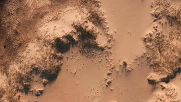 Aerial view of a desert, sand dunes. Texture of the surface of desert nature 12 video