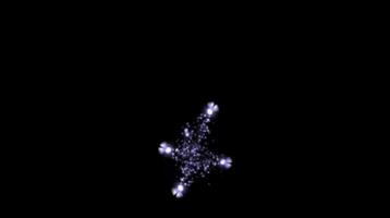 A star is shown in the dark with a black background video