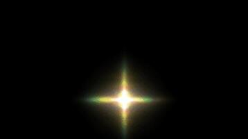 A bright star in the dark with a black background video