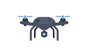 Drone animation on white and green screen background video