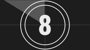 Ten to zero countdown timer with the number marks the final stage, great for adding suspense and urgency in projects. video