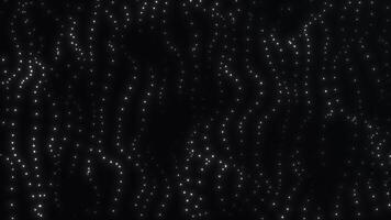 Black and white animated dots forming an abstract grid in seamless 4K 60FPS loop. Perfect for tech, minimal, and stylish digital backgrounds. video