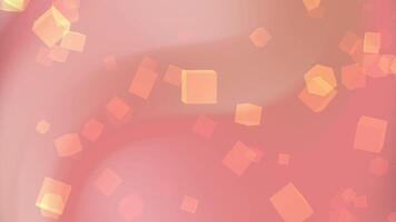 Peach background with translucent orange cubes. Perfect for digital designs, abstract concepts, social media graphics, modern presentations. video