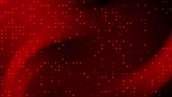 Red glowing dots swirl in a mesmerizing motion against a dark red background. Perfect for abstract backgrounds and futuristic designs. video