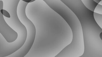 Gray abstract art with smooth flowing shapes. Suitable for modern design projects, backgrounds, or artistic concepts with a contemporary twist. video