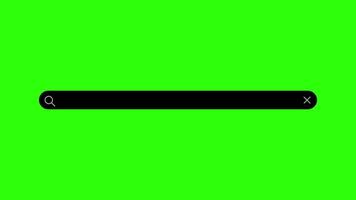 Black Search Engine Bar Blank Query On Green Screen And Grey And White Backgrounds. Internet Searching Engine Line. Web Search video