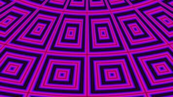 Hypnotic loop with blue and magenta grids with vertical zigzag effect video