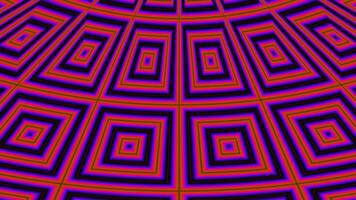 Hypnotic loop with multicolor grids with vertical zigzag effect video