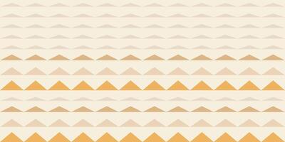 Repeating pattern of triangles in various shades of yellow, creating a sense of depth and dimension look like mountain. Geometric Tribal stripe ideal for background,textile print,card decoration vector