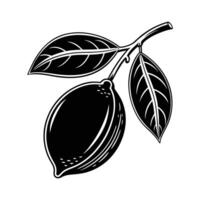 Simple Lemon Icon Refreshing Citrus vector