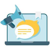 speech bubbles dialog, digital message illustration vector
