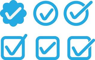 Check mark icon. Green button check list vector