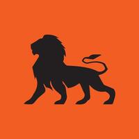 Lion silhouette for commercial use vector