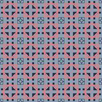A blue and red geometric pattern vector