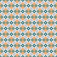 An orange and blue checkered pattern vector