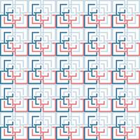 A red and blue square pattern with squares vector