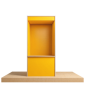 Mini Store Front Mockup Design for Product Showcase Display Name and Event Exhibition Booth png