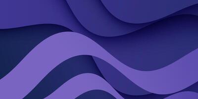 Abstract dark purple wave background. Overlap wave shapes pattern design. Realistic wave banner. vector