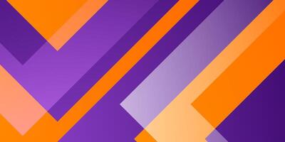Abstract colorful orange and purple triangle background. Papercut design arrow pattern overlap layer background. vector