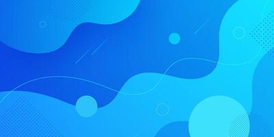Abstract wave minimal blue dynamic background. Colorful and trendy wave shapes geometric pattern design. vector