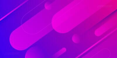 Abstract gradient blue and pink background. Dynamic color shapes background overlap pattern design. vector
