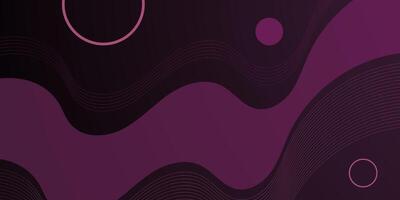 Abstract dark purple wave fluid background. Simple wave fluid color pattern shapes design. vector