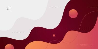 Abstract bright banner background . Brown wave pattern on white background design. vector