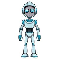 Advanced Humanoid Robotics Concept Art vector