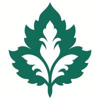 Hand-Drawn Leaf Pattern Background Design vector