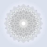 Mandala pattern seamless line art with a background vector