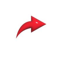 3D red arrow icon transparent File. arrow icon for your web site design, logo, app, UI. arrow indicated the direction symbol png