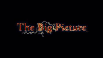The Big Picture glow red neon text spark lightning glitch effect video
