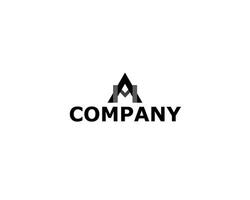 Logo Letter Initial A M For your Company Simple vector