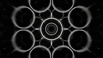 White Stobe Tunnel Path of Neon Background VJ Loop in 4K video