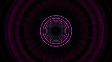 ciano e Rosa estroboscópico volta discoteca túnel fundo vj ciclo dentro 4k video