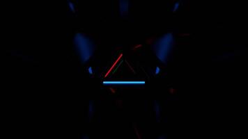 Multicolors Mysterious Flashing Sci Fi Corridor Background VJ Loop in 4K video