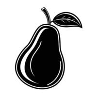Farmhouse Pear Art Simple Rustic Design vector