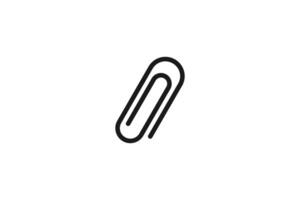paperclip icon line design vector