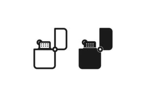 lighter icon line and flat design vector