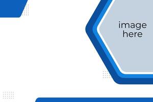 blue Clean and modern presentation slide with geometric elements vector