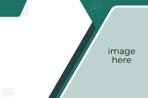 Modern green Abstract Presentation Slide Template vector