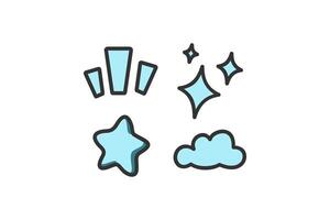 Idea Love and Sending Message A Hand drawn Illustration icon vector