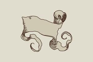 old scroll name tag marauders map blank space vector