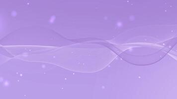 Purple background with white wavy lines and light dots Perfect for modern design projects abstract backgrounds and technologythemed graphics video