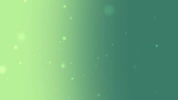 calmante verde gradiente pano de fundo com flutuando bokeh luz partículas e suave borrão efeitos perfeito para natureza temas terra dia global eventos eco branding ou Primavera festival desenhos video