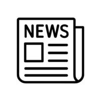 Bold NEWS atop a folded paper icon illustration element vector