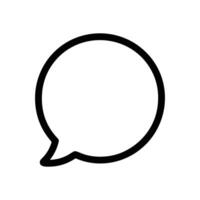Simple speech bubble icon illustration design element vector