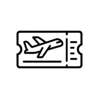 Airplane ticket icon illustration design element vector